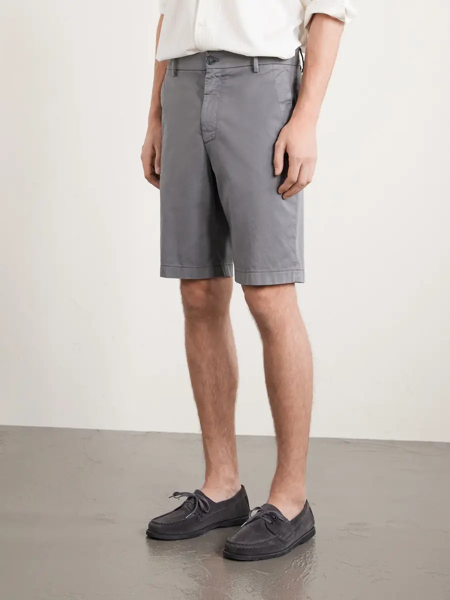 Canali Straight-Leg Stretch Cotton-Blend Shorts - Men | Thumbnail 3 Canali Straight-Leg Stretch Cotton-Blend Shorts - Men | Thumbnail 3