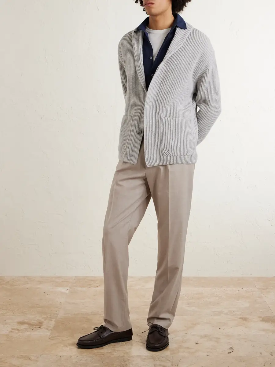 dunhill Tapered Super 130s Wool Trousers - Men | Thumbnail 2 dunhill Tapered Super 130s Wool Trousers - Men | Thumbnail 2