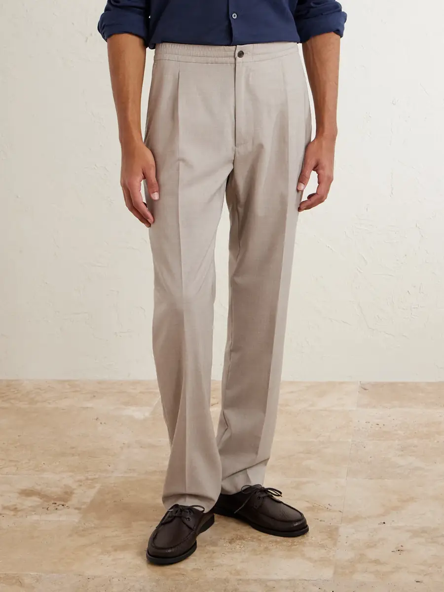 dunhill Tapered Super 130s Wool Trousers - Men | Thumbnail 3 dunhill Tapered Super 130s Wool Trousers - Men | Thumbnail 3