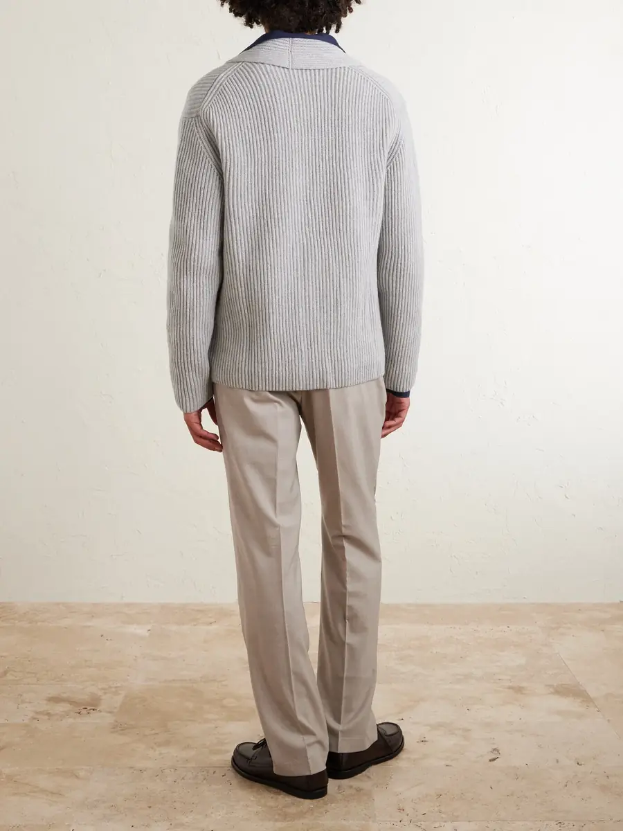 dunhill Tapered Super 130s Wool Trousers - Men | Thumbnail 4 dunhill Tapered Super 130s Wool Trousers - Men | Thumbnail 4