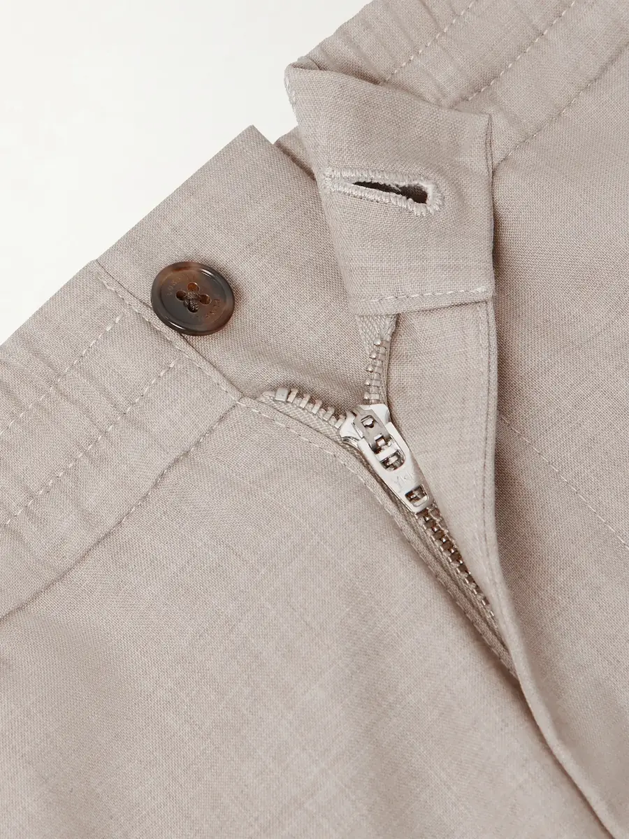 dunhill Tapered Super 130s Wool Trousers - Men | Thumbnail 5 dunhill Tapered Super 130s Wool Trousers - Men | Thumbnail 5