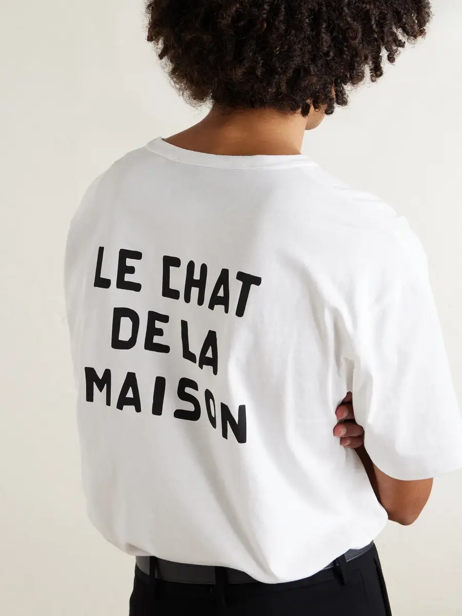 Valentino Garavani Le Chat De La Maison Printed Cotton-Jersey T-Shirt - Men | Thumbnail 5 Valentino Garavani Le Chat De La Maison Printed Cotton-Jersey T-Shirt - Men | Thumbnail 5