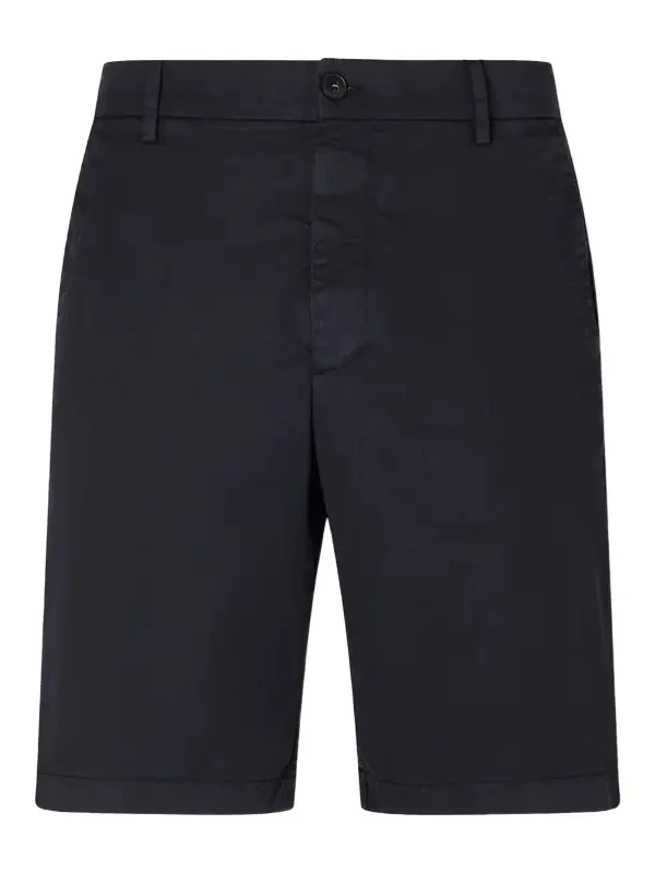 Straight-Leg Stretch Cotton-Blend Shorts - Men Straight-Leg Stretch Cotton-Blend Shorts - Men