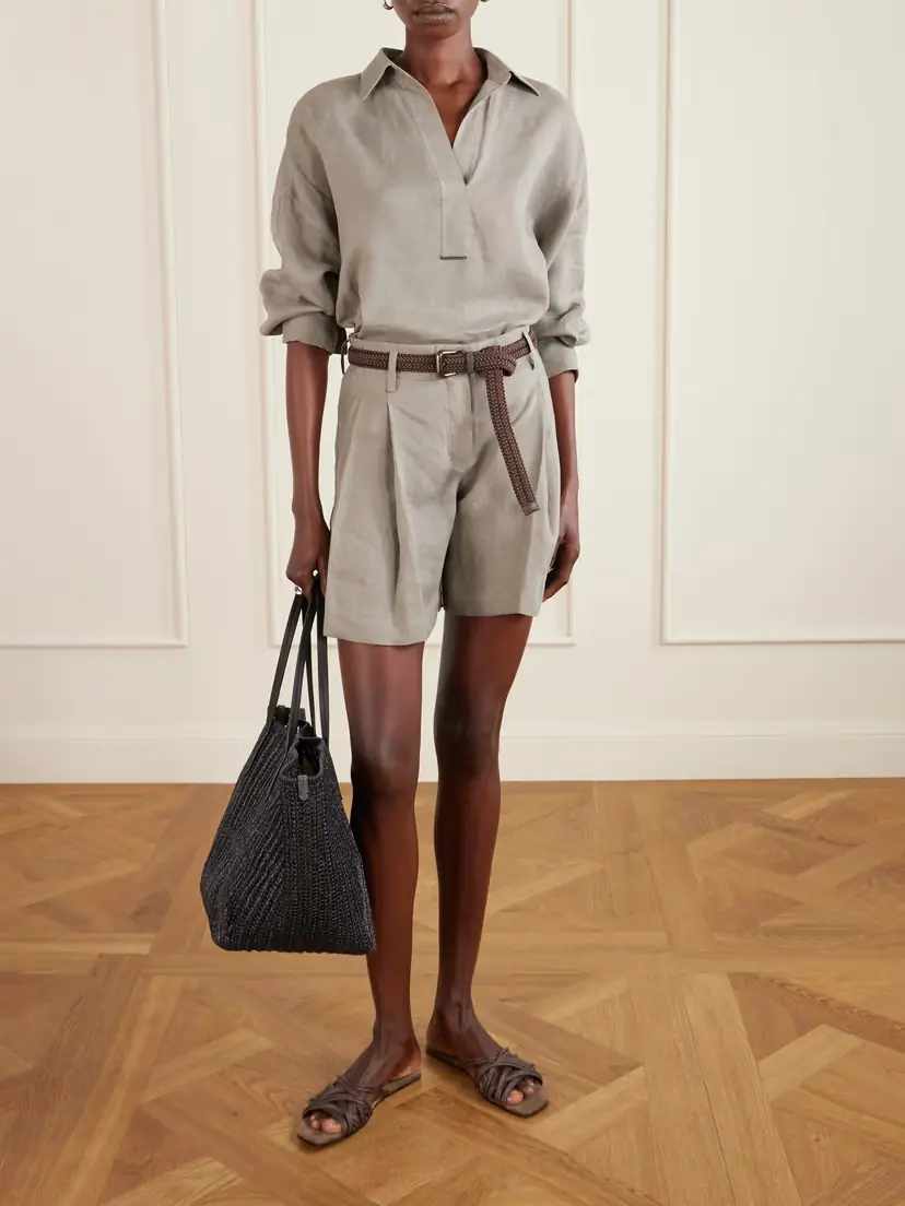 Brunello Cucinelli Linen Blouse | Thumbnail 2 Brunello Cucinelli Linen Blouse | Thumbnail 2