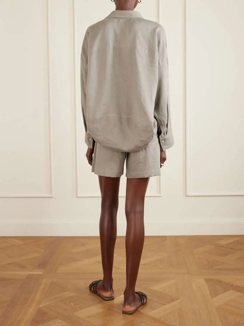 Brunello Cucinelli Linen Blouse | Thumbnail 4 Brunello Cucinelli Linen Blouse | Thumbnail 4