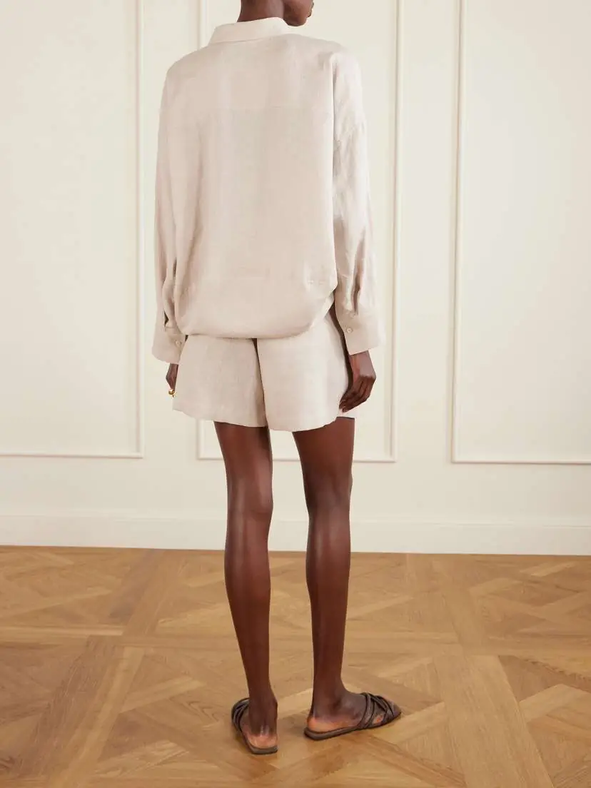 Brunello Cucinelli Linen Blouse | Thumbnail 4 Brunello Cucinelli Linen Blouse | Thumbnail 4