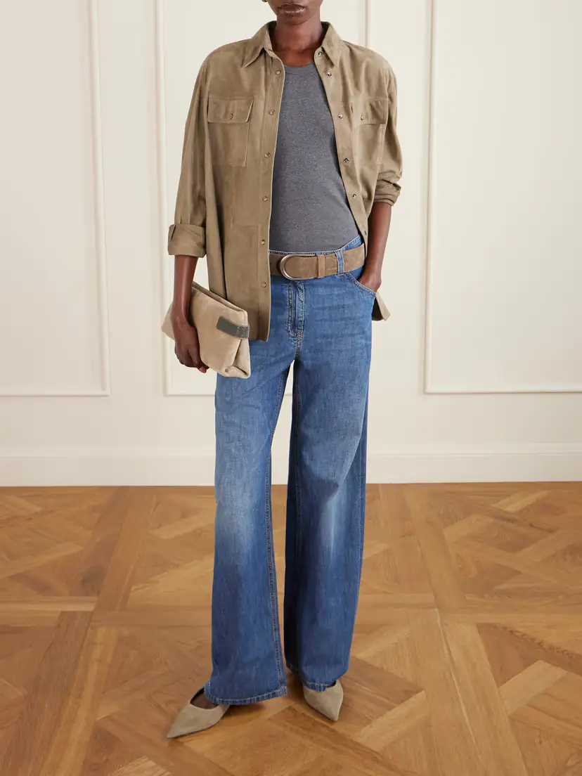 Brunello Cucinelli Mid-rise Wide-leg Jeans | Thumbnail 2 Brunello Cucinelli Mid-rise Wide-leg Jeans | Thumbnail 2