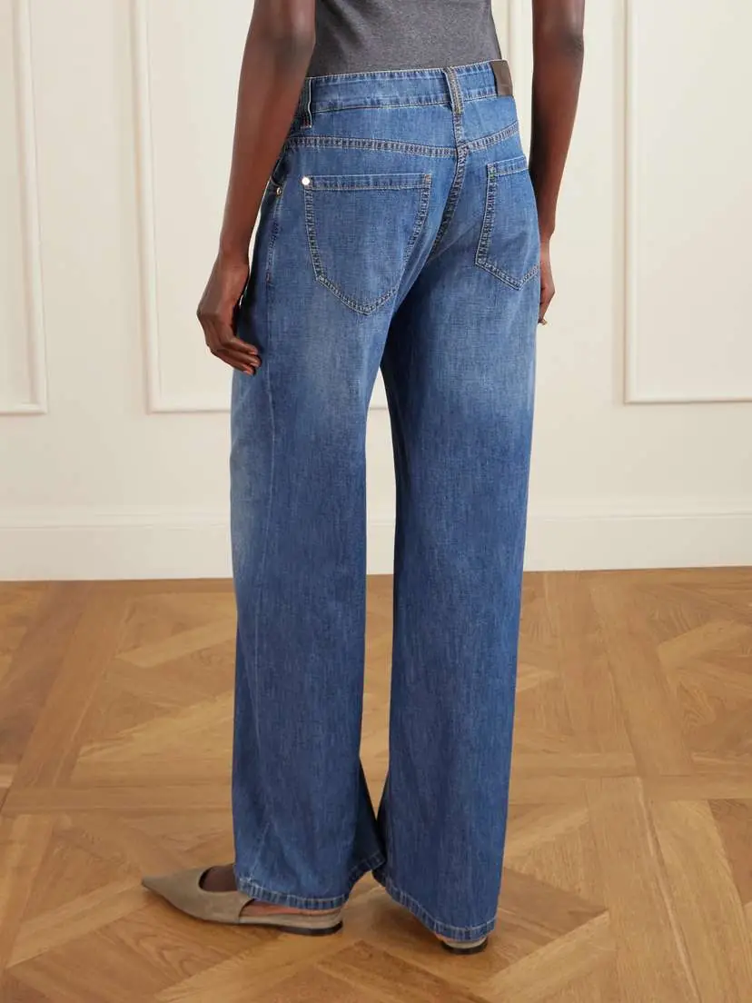 Brunello Cucinelli Mid-rise Wide-leg Jeans | Thumbnail 4 Brunello Cucinelli Mid-rise Wide-leg Jeans | Thumbnail 4