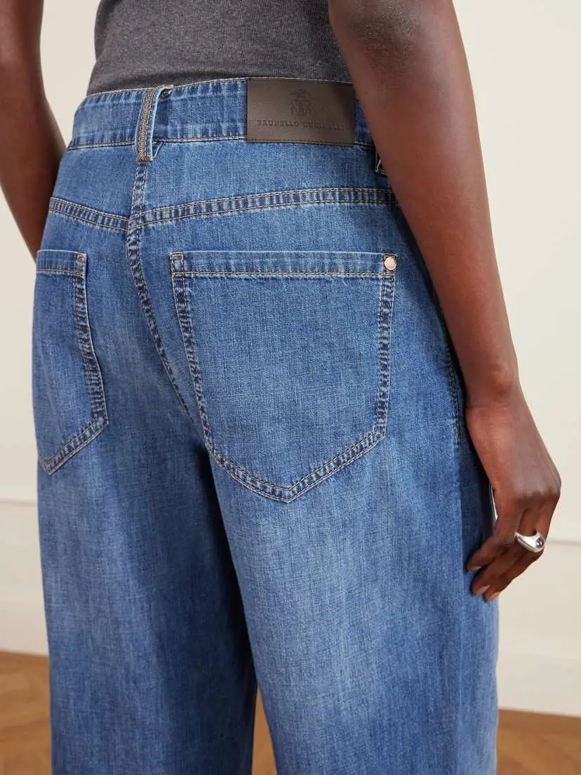 Brunello Cucinelli Mid-rise Wide-leg Jeans | Thumbnail 5 Brunello Cucinelli Mid-rise Wide-leg Jeans | Thumbnail 5