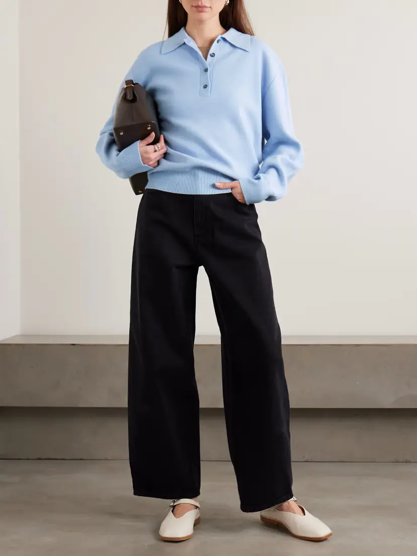 RÓHE Wool And Cashmere-blend Polo Shirt | Thumbnail 2