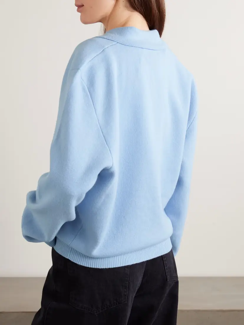 RÓHE Wool And Cashmere-blend Polo Shirt | Thumbnail 3