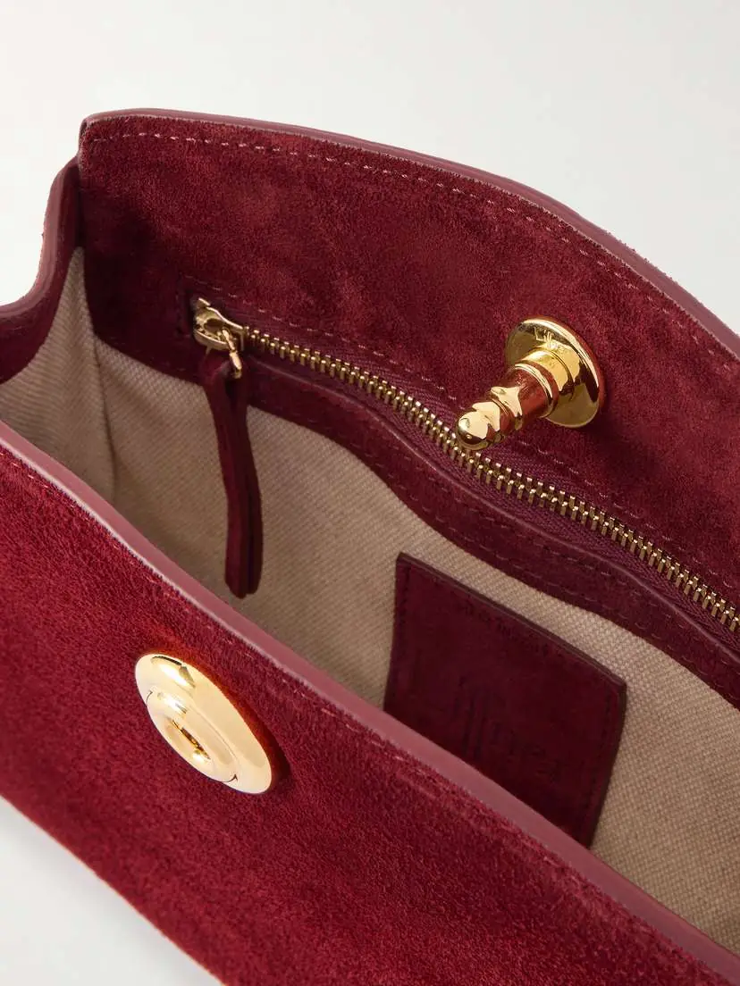 Liffner Suede Clutch | Thumbnail 6 Liffner Suede Clutch | Thumbnail 6