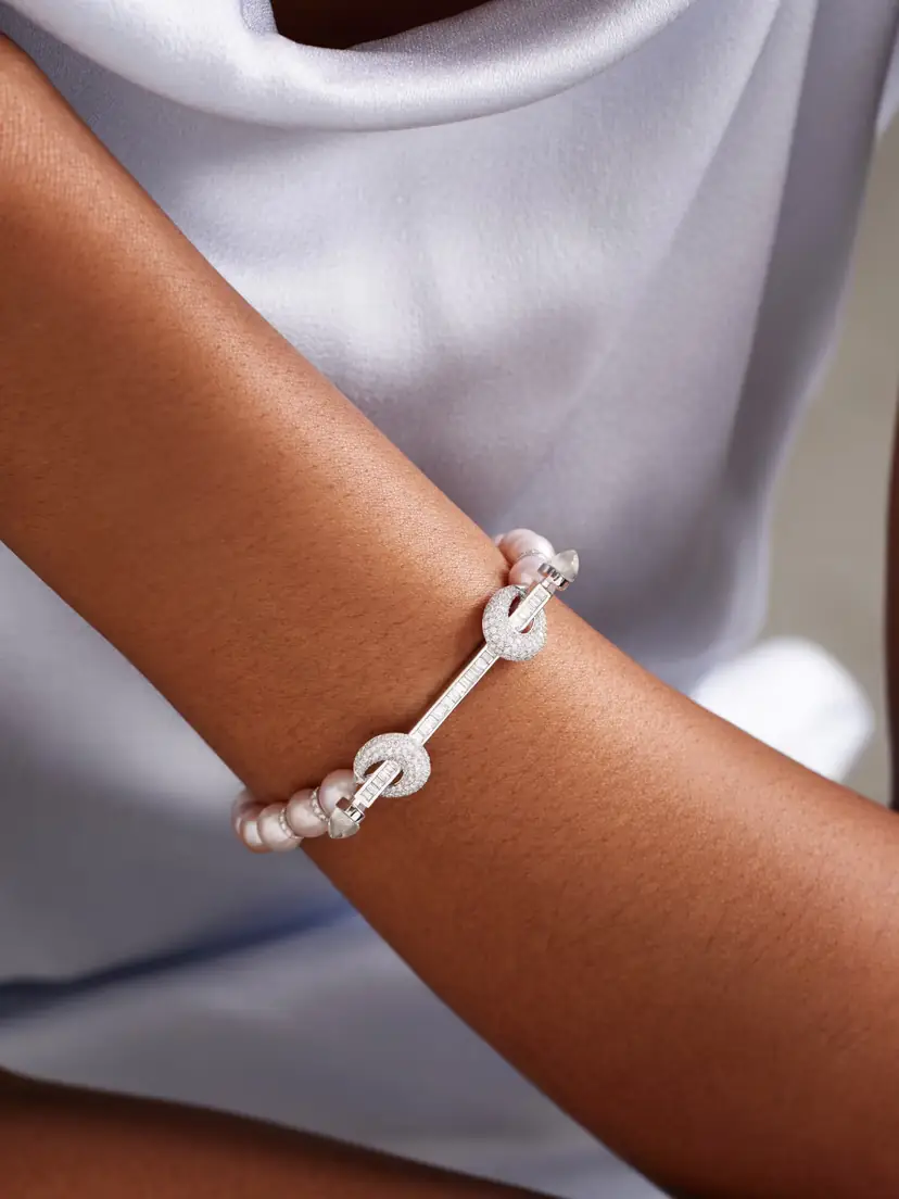 Ananya Chakra 18-karat White Gold Multi-stone Bracelet | Thumbnail 2