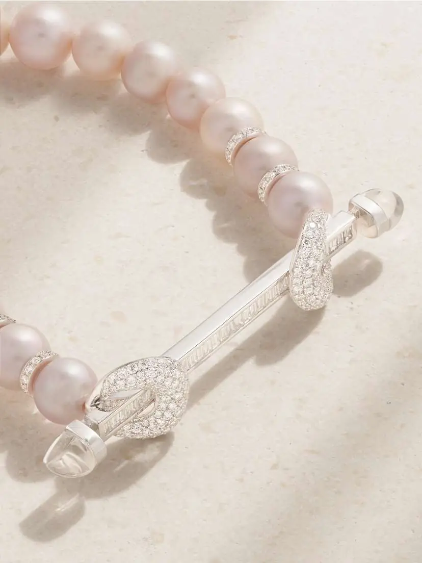 Ananya Chakra 18-karat White Gold Multi-stone Bracelet | Thumbnail 3