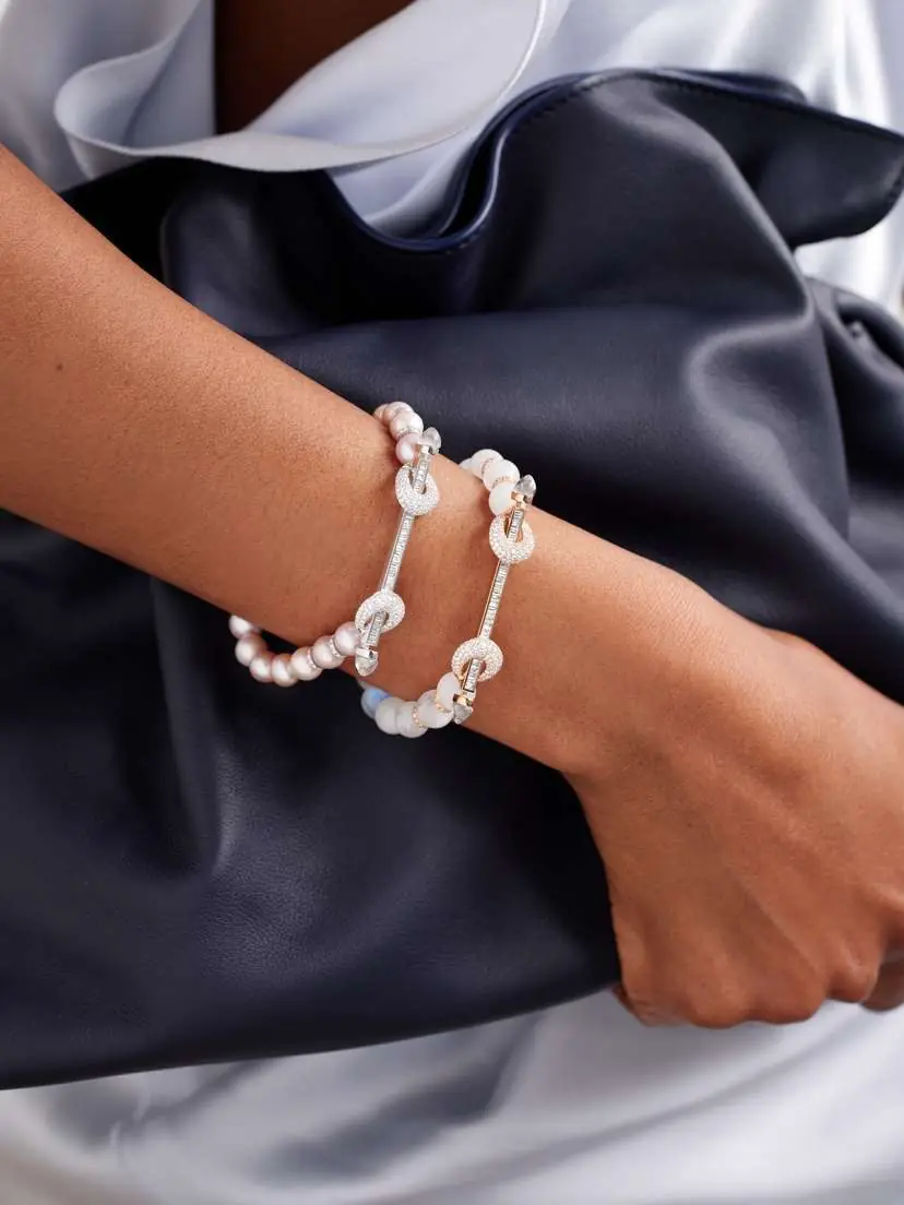 Ananya Chakra 18-karat White Gold Multi-stone Bracelet | Thumbnail 4
