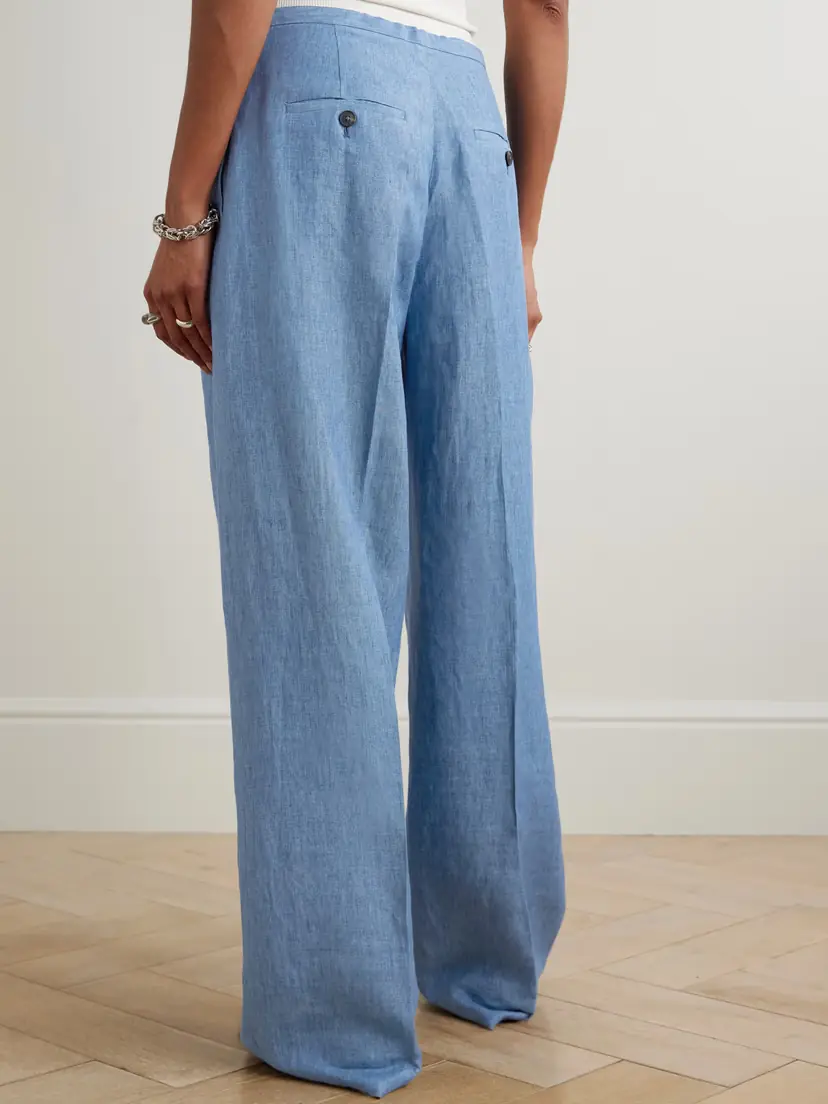 RÓHE Linen Wide-leg Pants | Thumbnail 4