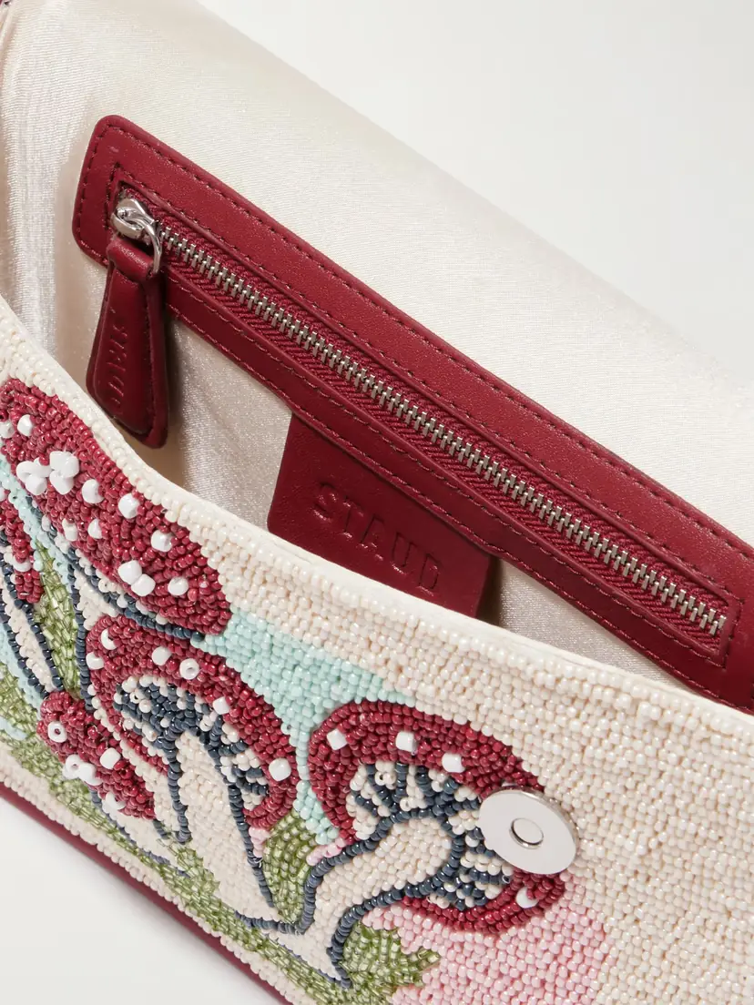 Staud Tommy Bead-embellished Satin Shoulder Bag | Thumbnail 5 Staud Tommy Bead-embellished Satin Shoulder Bag | Thumbnail 5
