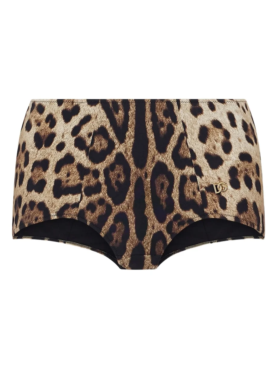 Leopard-print Bikini Briefs Leopard-print Bikini Briefs