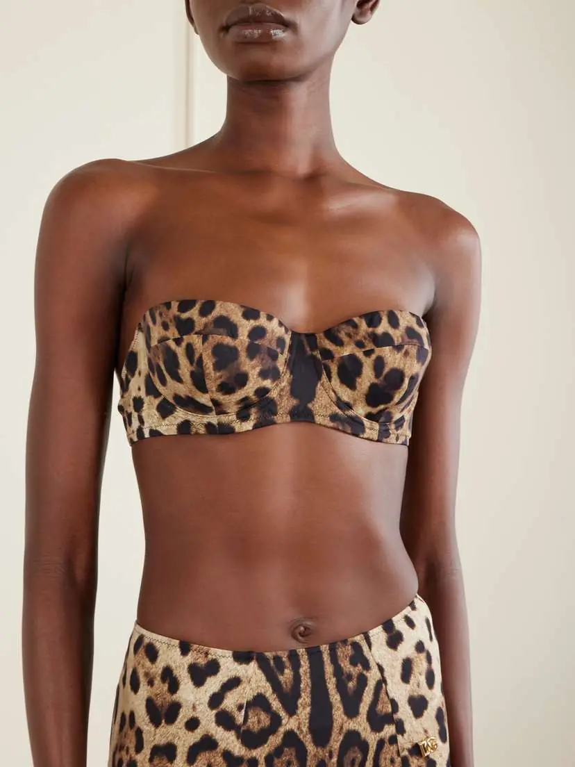 Dolce & Gabbana Leopard-print Balconette Bikini Top | Thumbnail 4