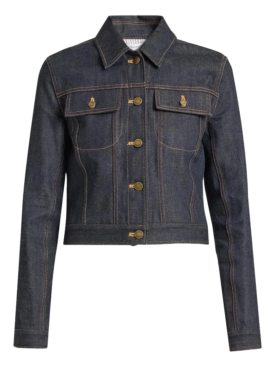 Thom Browne Women's Cropped Denim Jacket