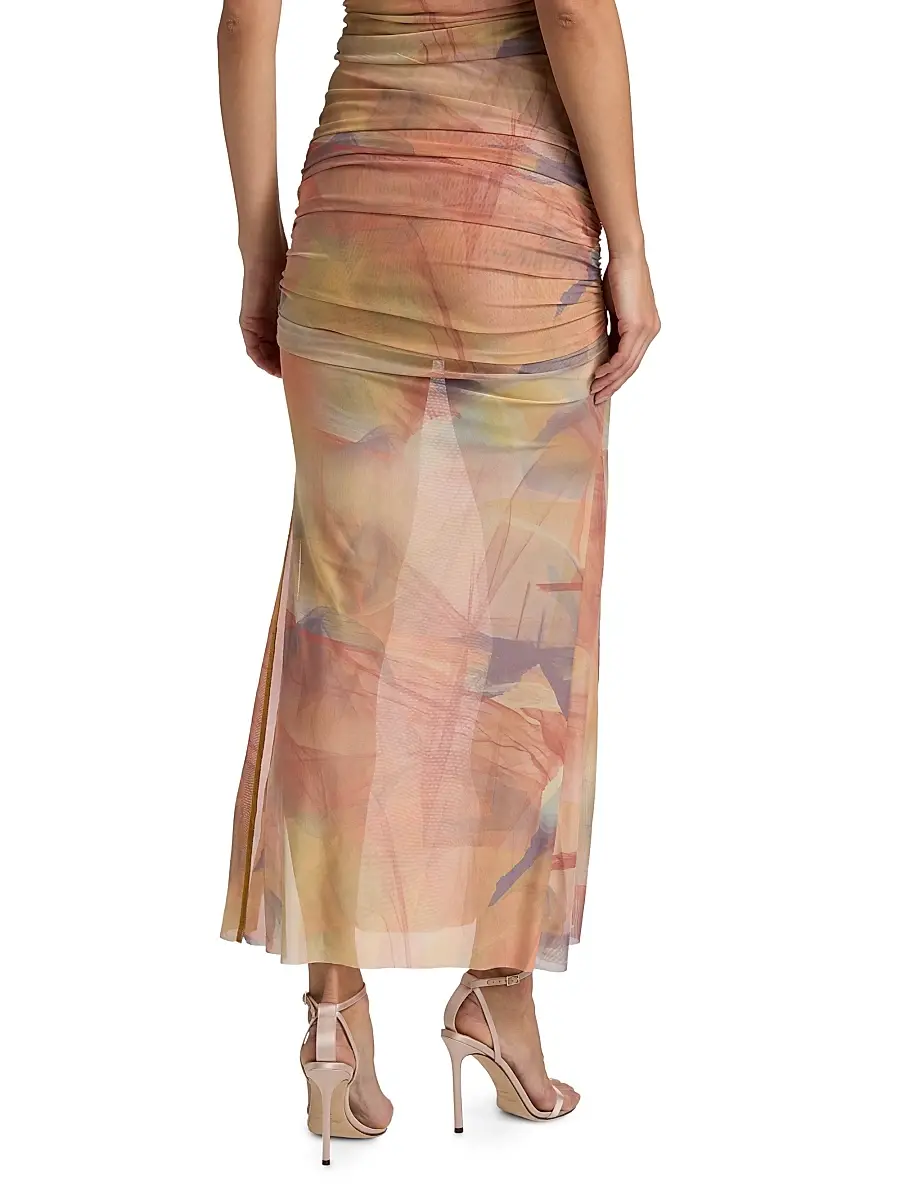 Ronny Kobo Women's Bruno Ruched Maxi Skirt | Thumbnail 5 Ronny Kobo Women's Bruno Ruched Maxi Skirt | Thumbnail 5