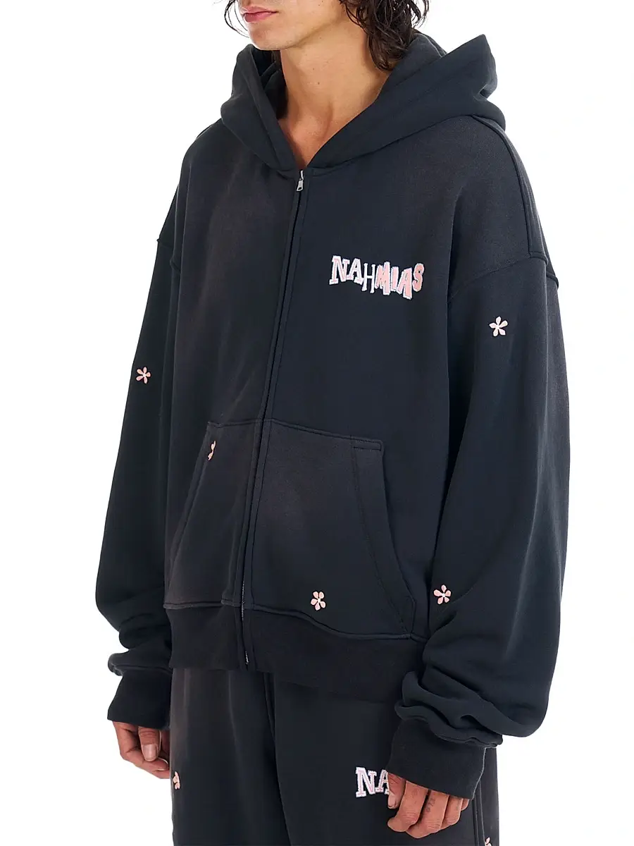 Nahmias Men's Flower Groms Zip-Up Hoodie | Thumbnail 2 Nahmias Men's Flower Groms Zip-Up Hoodie | Thumbnail 2