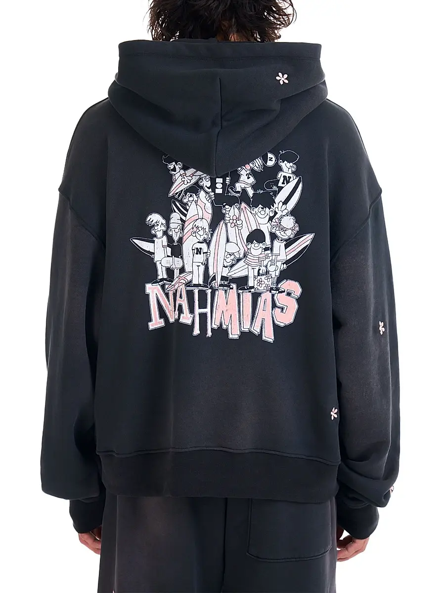 Nahmias Men's Flower Groms Zip-Up Hoodie | Thumbnail 3 Nahmias Men's Flower Groms Zip-Up Hoodie | Thumbnail 3