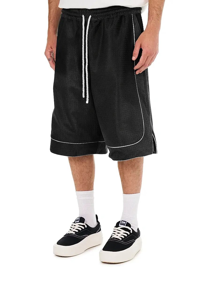 Nahmias Men's Suede Basketball Shorts | Thumbnail 2 Nahmias Men's Suede Basketball Shorts | Thumbnail 2