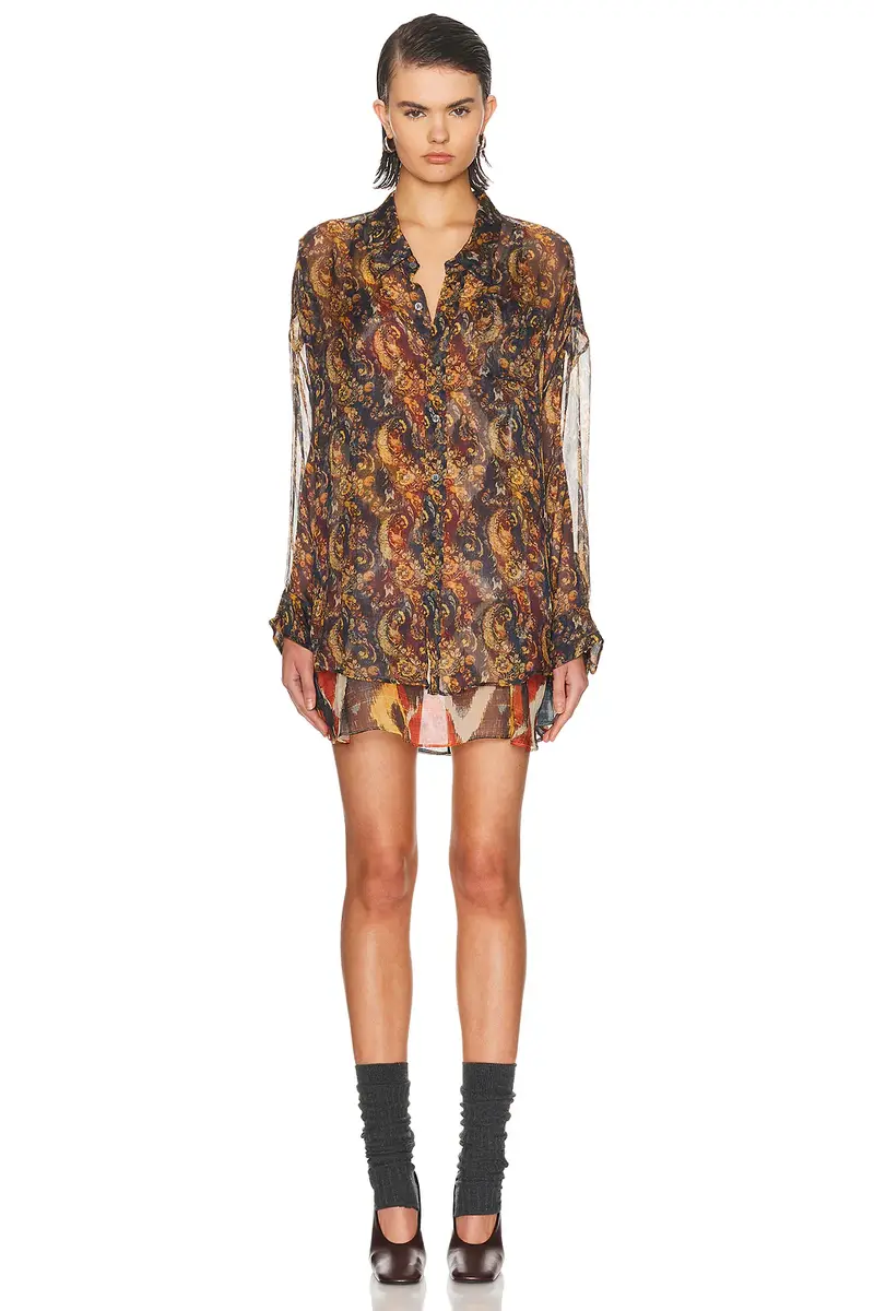 R13 Chiffon Printed Dress Set | Thumbnail 2 R13 Chiffon Printed Dress Set | Thumbnail 2