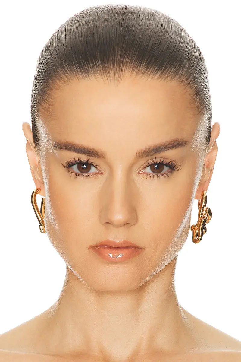 Givenchy Chain Link Golden Asymmetrical Earrings | Thumbnail 2 Givenchy Chain Link Golden Asymmetrical Earrings | Thumbnail 2