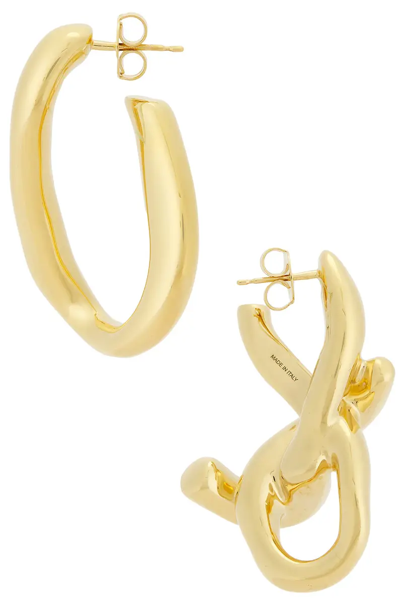 Givenchy Chain Link Golden Asymmetrical Earrings | Thumbnail 3 Givenchy Chain Link Golden Asymmetrical Earrings | Thumbnail 3