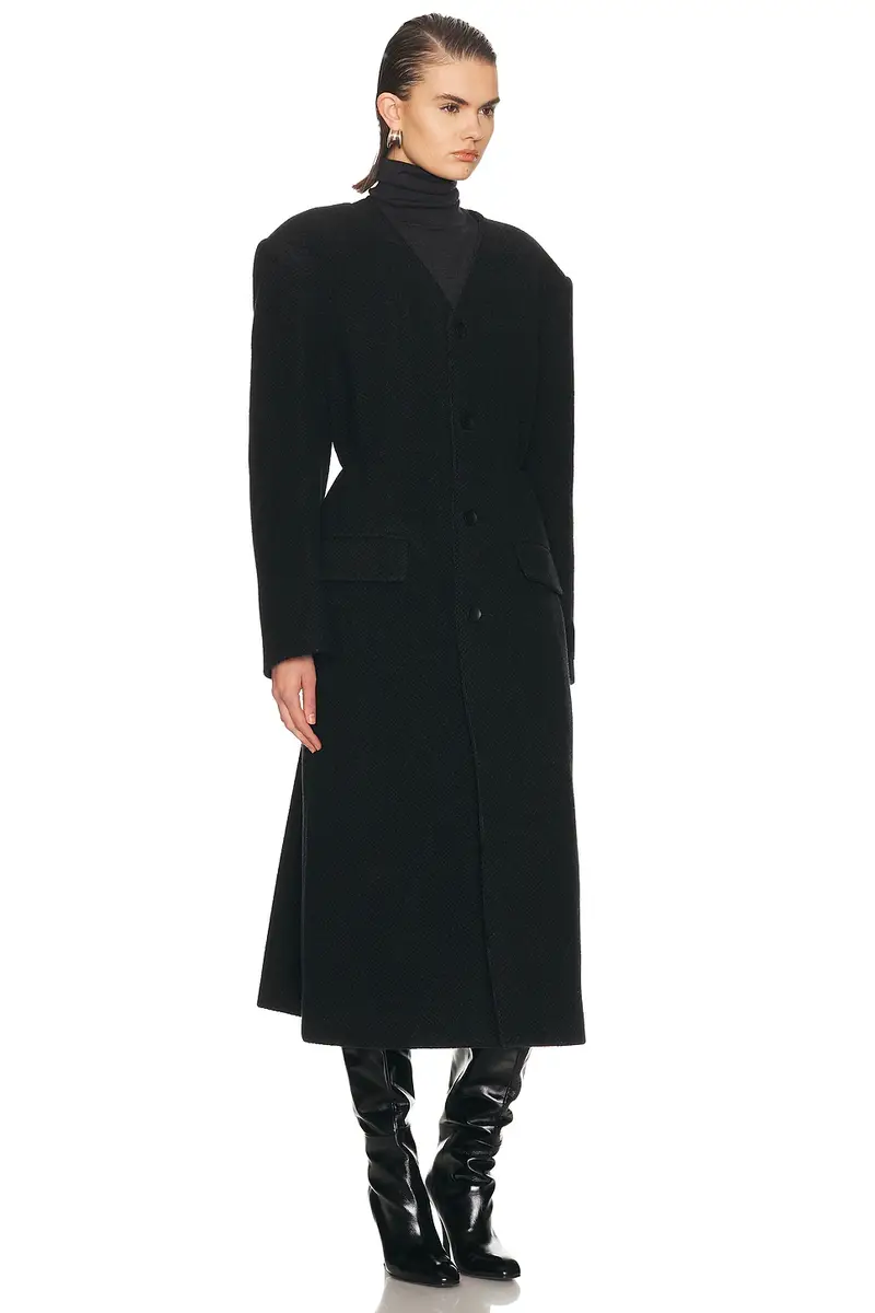 Alexander Wang Collarless Elasticated Waist Coat | Thumbnail 2 Alexander Wang Collarless Elasticated Waist Coat | Thumbnail 2