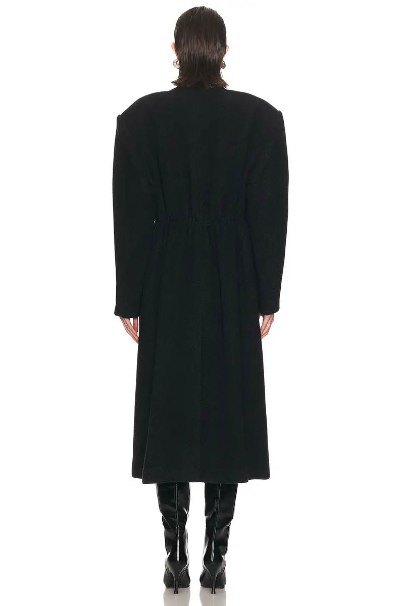 Alexander Wang Collarless Elasticated Waist Coat | Thumbnail 3 Alexander Wang Collarless Elasticated Waist Coat | Thumbnail 3