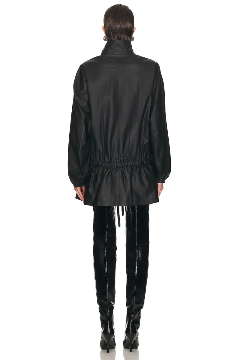 Alexander Wang Drop Waist Leather Parka | Thumbnail 3 Alexander Wang Drop Waist Leather Parka | Thumbnail 3