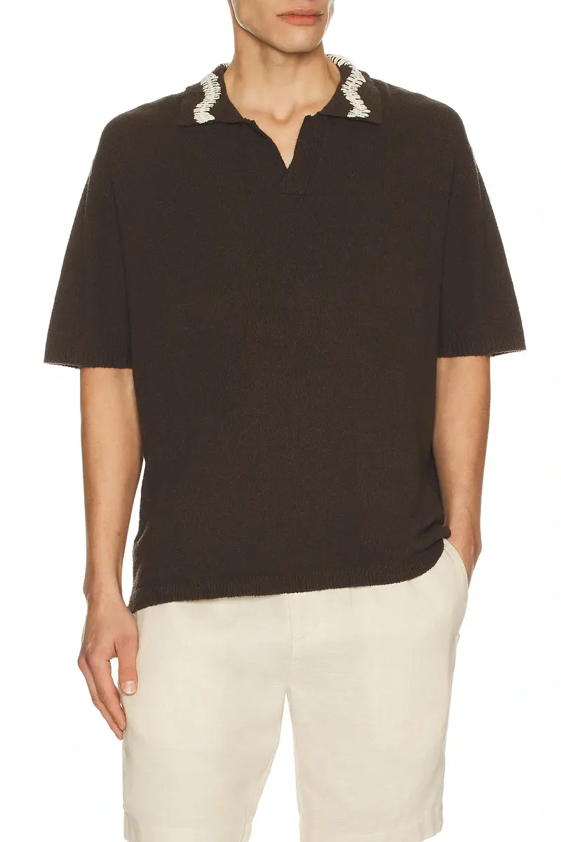 Commas Hand Crochet Collar Polo | Thumbnail 3 Commas Hand Crochet Collar Polo | Thumbnail 3