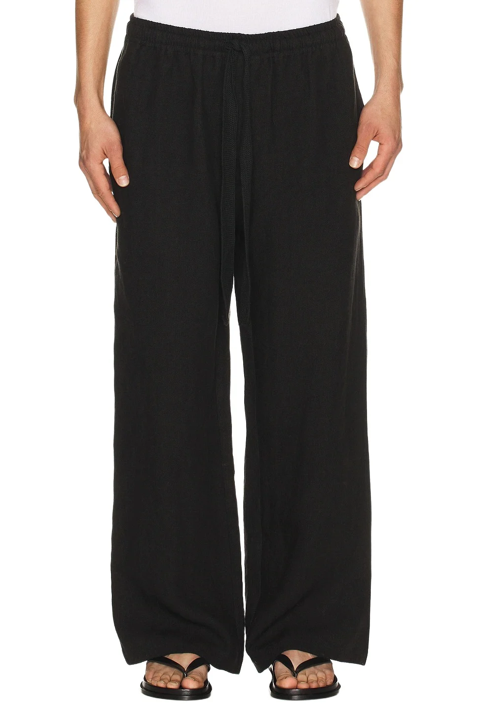 Wide Leg Linen Trousers