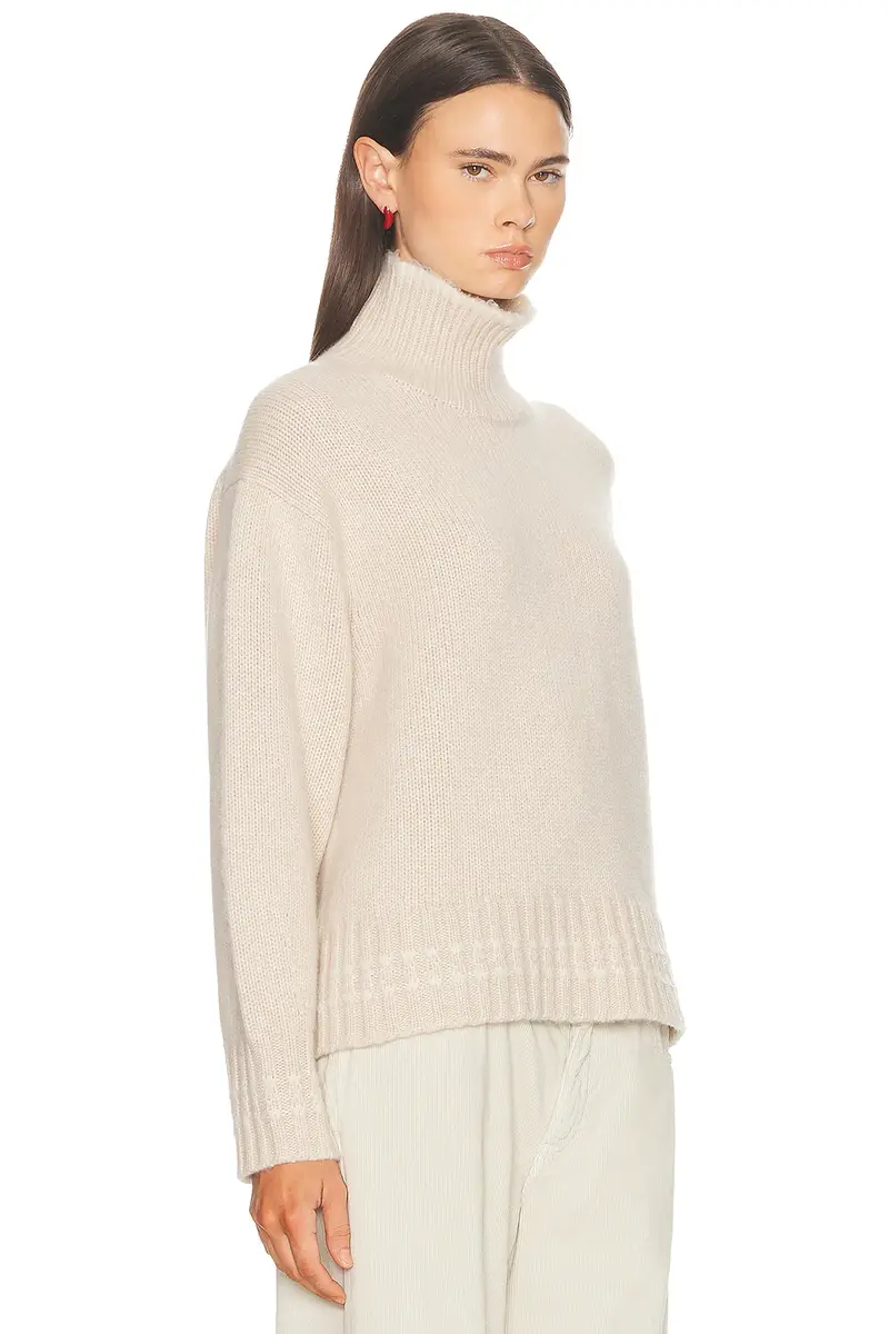 Guest In Residence Tipped Cozy Turtleneck Sweater | Thumbnail 2 Guest In Residence Tipped Cozy Turtleneck Sweater | Thumbnail 2