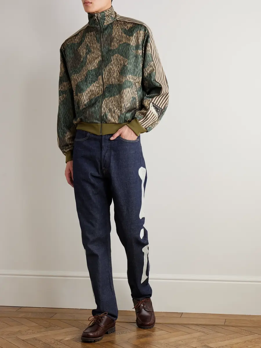 KAPITAL Okagilly Slim-Fit Crochet-Trimmed Jeans - Men | Thumbnail 2 KAPITAL Okagilly Slim-Fit Crochet-Trimmed Jeans - Men | Thumbnail 2