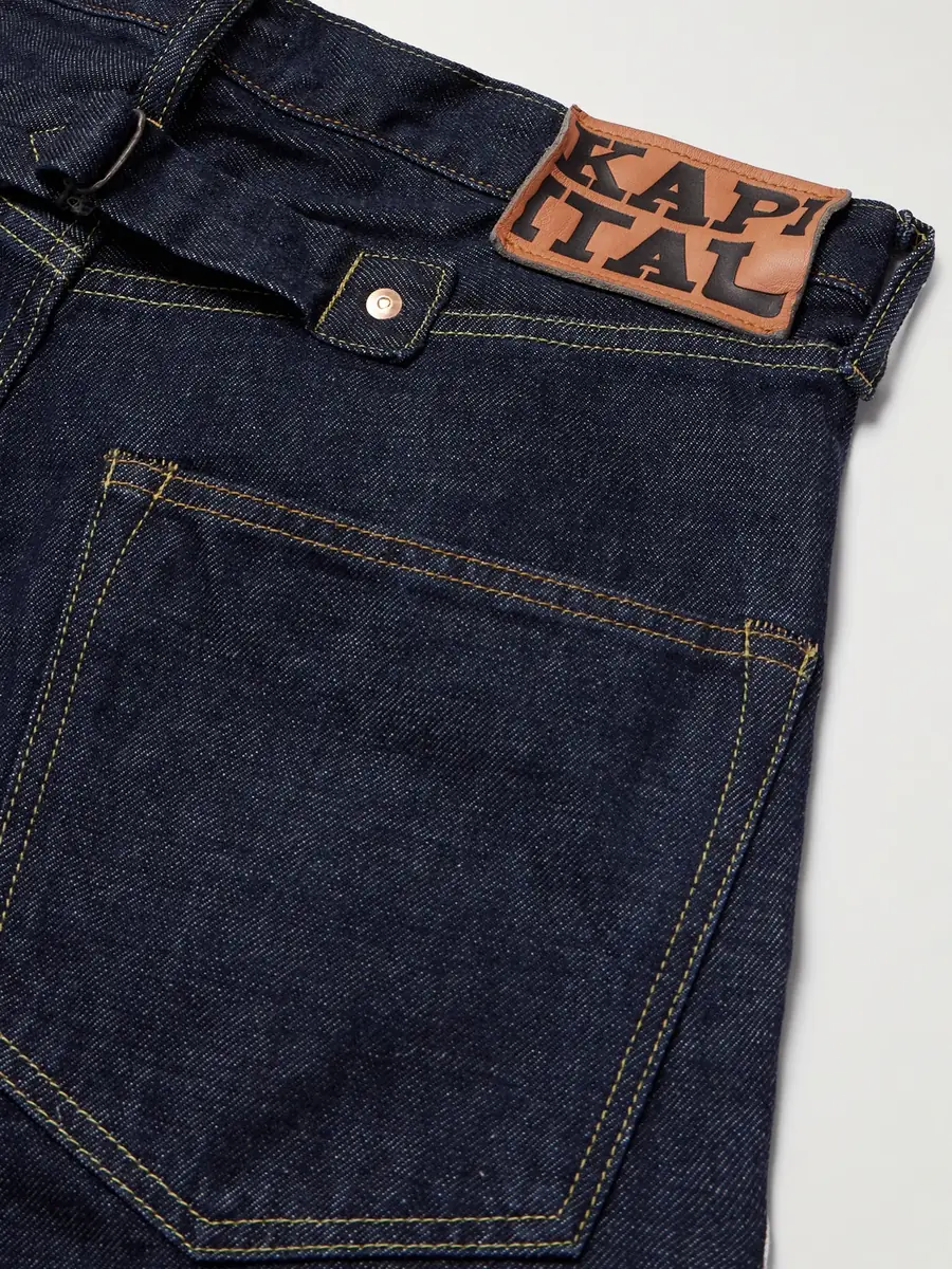 KAPITAL Okagilly Slim-Fit Crochet-Trimmed Jeans - Men | Thumbnail 5 KAPITAL Okagilly Slim-Fit Crochet-Trimmed Jeans - Men | Thumbnail 5
