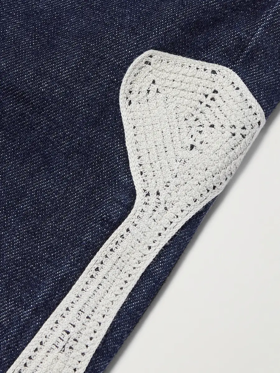 KAPITAL Okagilly Slim-Fit Crochet-Trimmed Jeans - Men | Thumbnail 6 KAPITAL Okagilly Slim-Fit Crochet-Trimmed Jeans - Men | Thumbnail 6