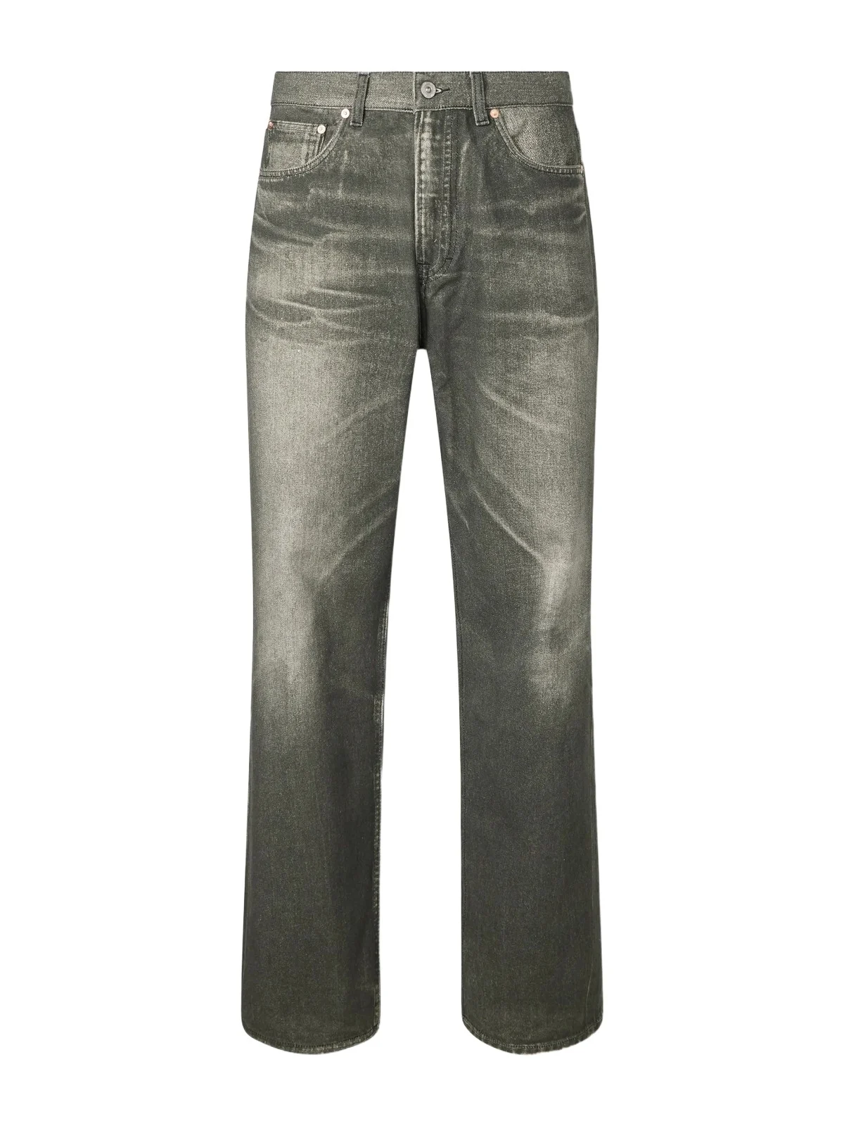 Third Cut Straight-Leg Printed Jeans - Men Third Cut Straight-Leg Printed Jeans - Men