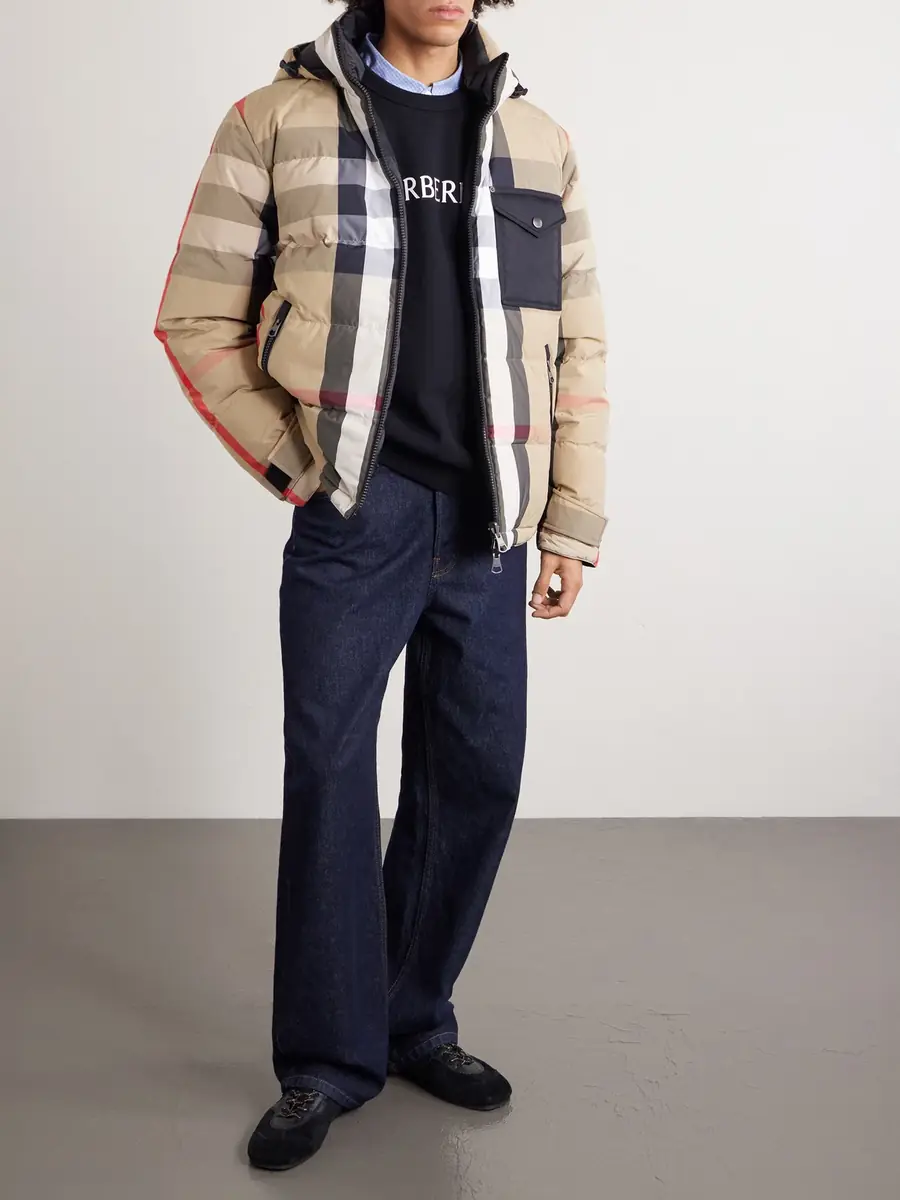 Burberry Reversible Quilted Checked Shell Hooded Down Jacket - Men | Thumbnail 2