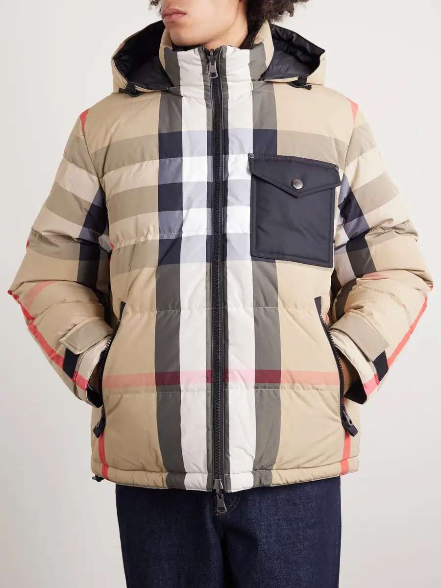 Burberry Reversible Quilted Checked Shell Hooded Down Jacket - Men | Thumbnail 3