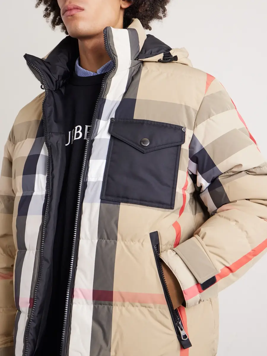 Burberry Reversible Quilted Checked Shell Hooded Down Jacket - Men | Thumbnail 5