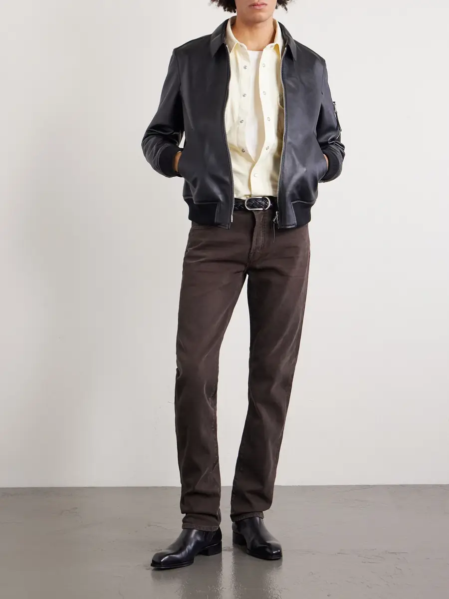 Tom Ford Slim-Fit Cotton-Blend Corduroy Trousers - Men | Thumbnail 2 Tom Ford Slim-Fit Cotton-Blend Corduroy Trousers - Men | Thumbnail 2