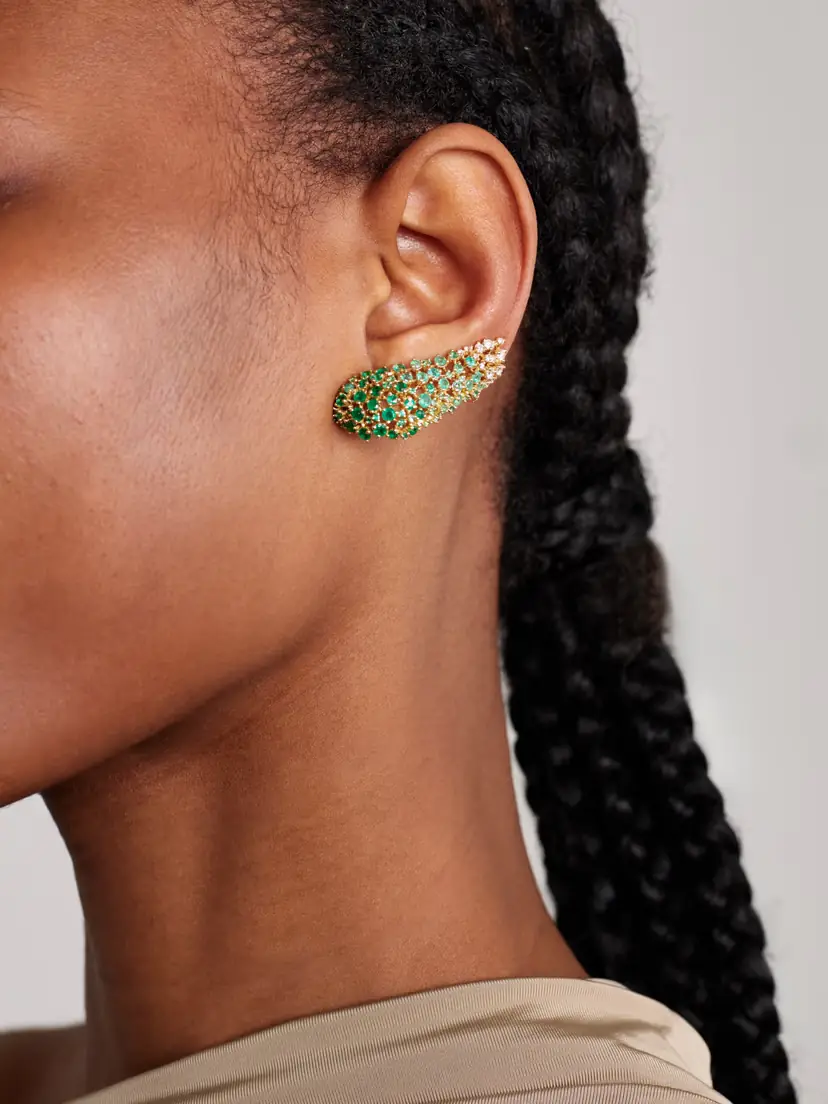 Ananya Scatter 18-karat Gold Multi-stone Earrings | Thumbnail 2