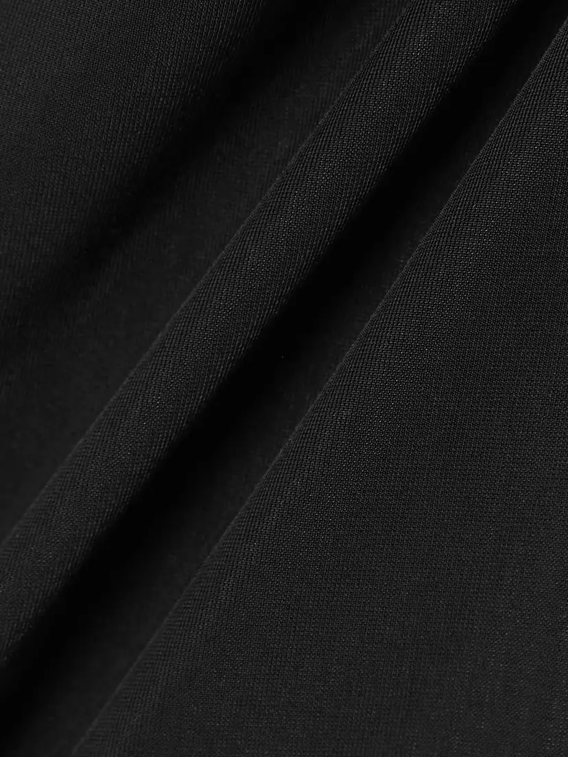Maygel Coronel Villa Draped Gathered Stretch-jersey Halterneck Mini Dress | Thumbnail 4