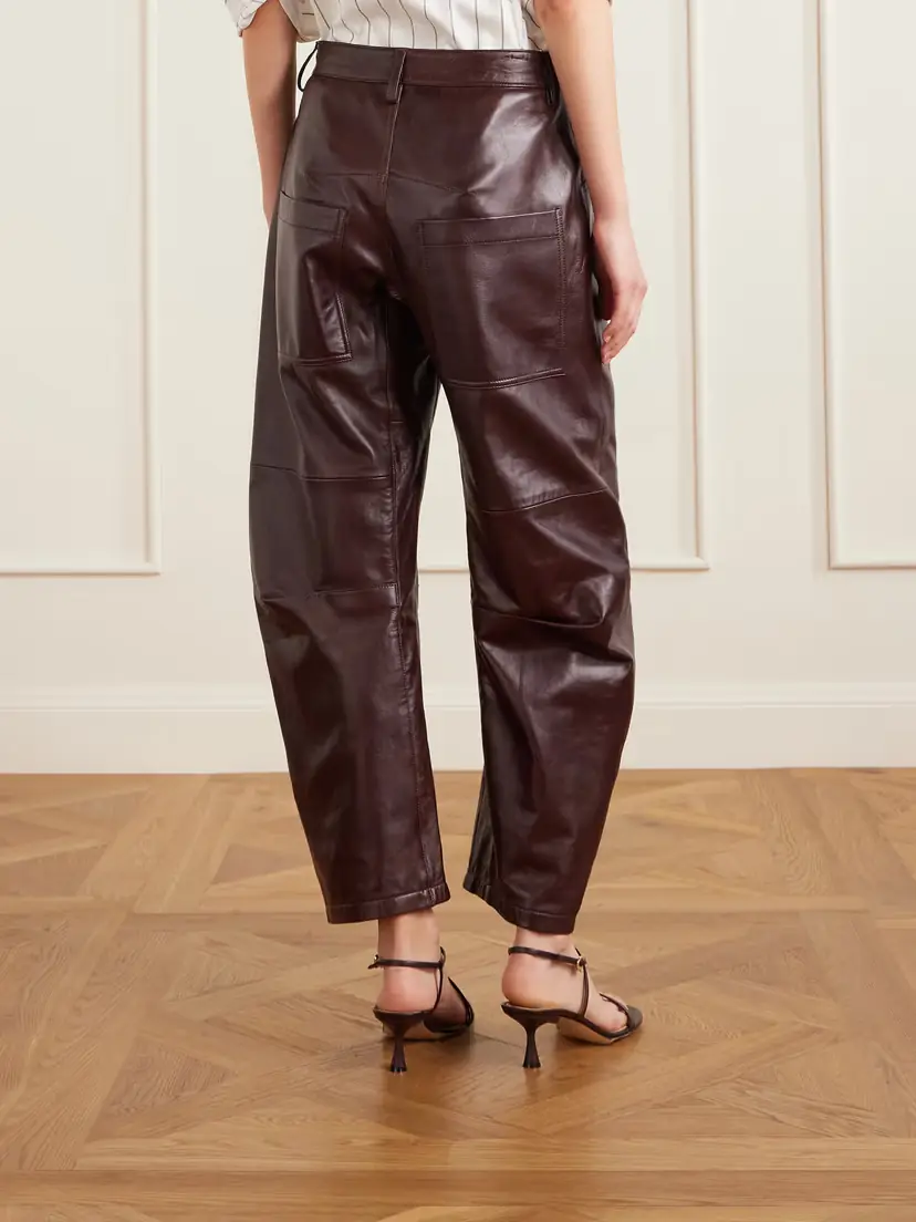 Nili Lotan Shon Leather Barrel-leg Pants | Thumbnail 3