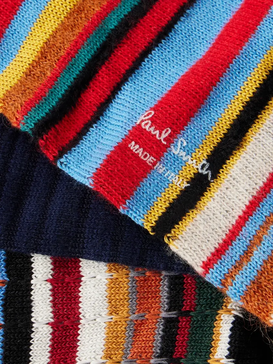 Paul Smith Three-Pack Cotton Socks - Men | Thumbnail 2