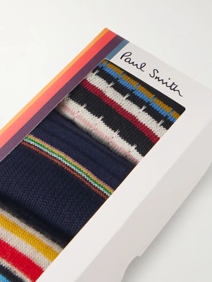 Paul Smith Three-Pack Cotton Socks - Men | Thumbnail 3